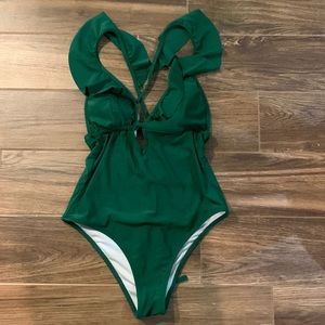 Emerald green swimsuit (NWOT)